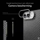 NEKIT Fiber Apple iPhone Duo Hoesje MagSafe / Qi2 Kevlar Back Cover Dun Zwart afbeelding 2