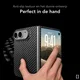 NEKIT Fiber Apple iPhone Duo Hoesje MagSafe / Qi2 Kevlar Back Cover Dun Zwart afbeelding 5