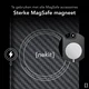 NEKIT Fiber Apple iPhone Duo Hoesje MagSafe / Qi2 Kevlar Back Cover Dun Zwart afbeelding 6