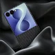 NEKIT Fiber Samsung Galaxy Z Flip 8 Hoesje MagSafe Kevlar Back Cover Dun Zwart afbeelding 2