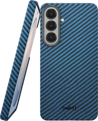 NEKIT Fiber Samsung Galaxy S26 FE Hoesje MagSafe / Qi2 Kevlar Dun Blauw afbeelding