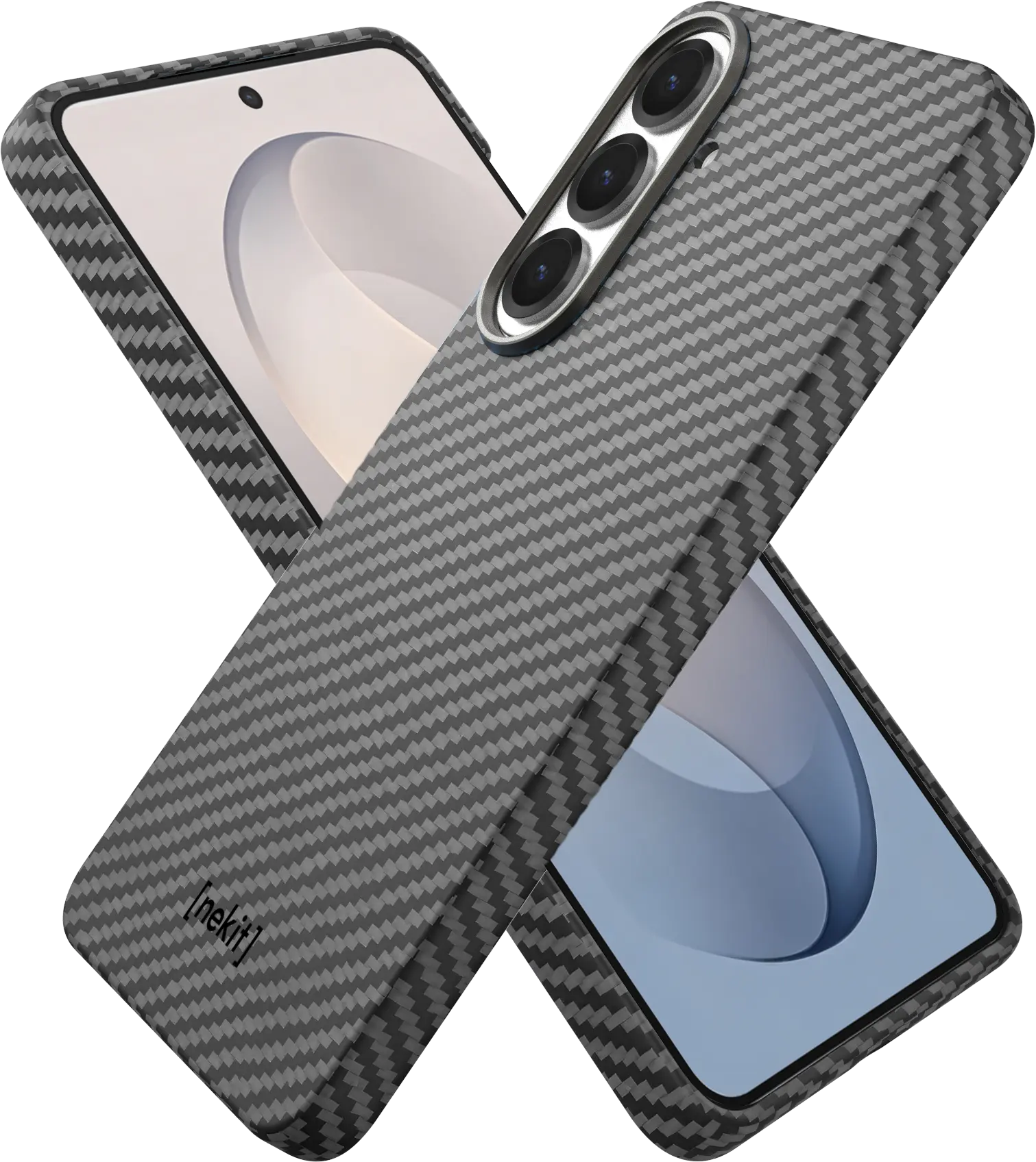 NEKIT Fiber Samsung Galaxy S26 FE Hoesje MagSafe / Qi2 Kevlar Cover Dun Zwart afbeelding 15