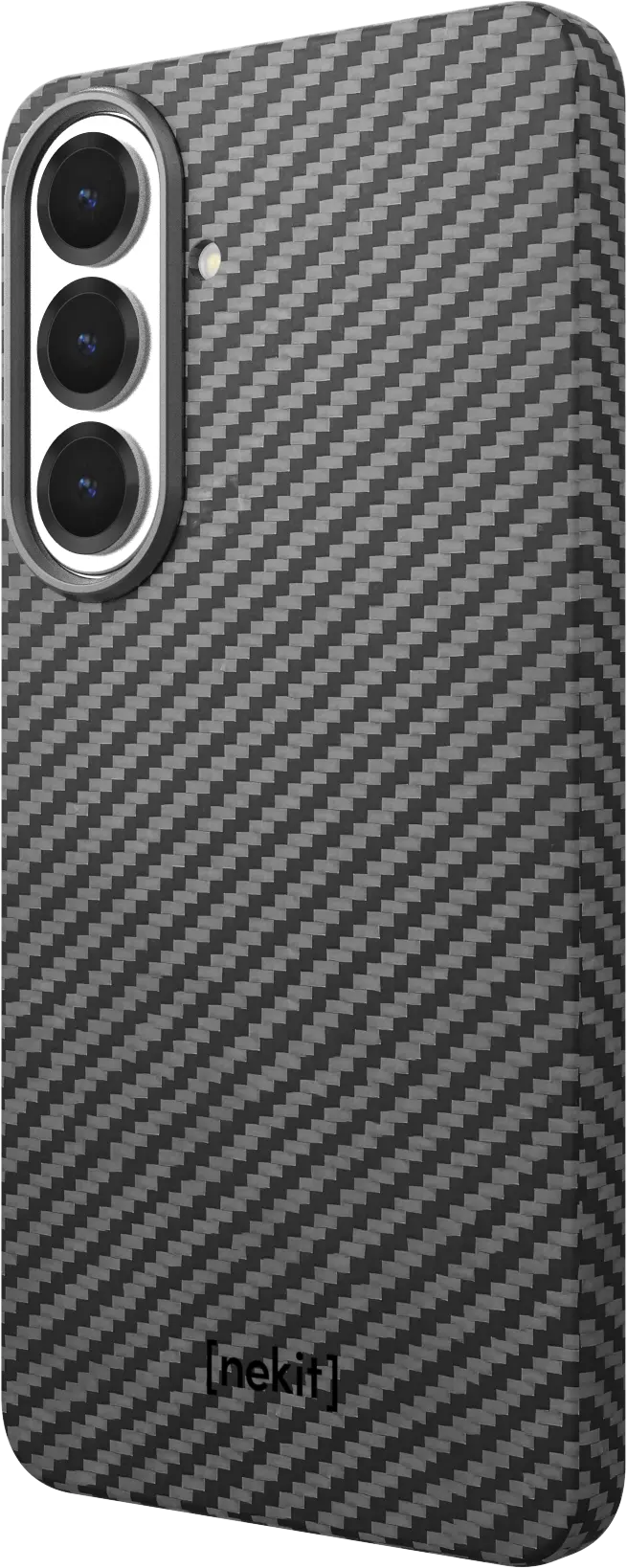 NEKIT Fiber Samsung Galaxy S26 FE Hoesje MagSafe / Qi2 Kevlar Cover Dun Zwart afbeelding 11