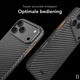 NEKIT Fiber Pro Apple iPhone 18 Pro Hoesje MagSafe Kevlar Back Cover Zwart afbeelding 6