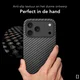NEKIT Fiber Pro Apple iPhone 18 Pro Hoesje MagSafe Kevlar Back Cover Zwart afbeelding 4
