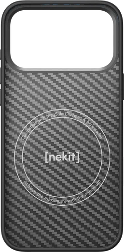 NEKIT Fiber Pro Apple iPhone 18 Pro Hoesje MagSafe Kevlar Back Cover Zwart afbeelding 13