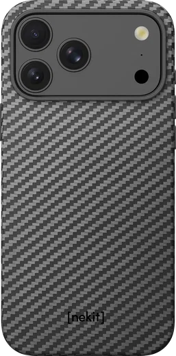 NEKIT Fiber Pro Apple iPhone 18 Pro Hoesje MagSafe Kevlar Back Cover Zwart afbeelding 10