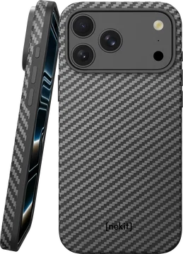 NEKIT Fiber Pro Apple iPhone 18 Pro Max Hoesje MagSafe Kevlar Back Cover Zwart