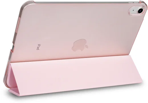 Apple iPad 11 (25) / 10.9 (22) Hoes Transparante Tri-Fold Book Case Lichtroze afbeelding 12