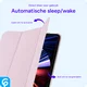 Apple iPad 11 (25) / 10.9 (22) Hoes Transparante Tri-Fold Book Case Lichtroze afbeelding 7