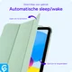Apple iPad 11 (25) / 10.9 (22) Hoes Transparante Tri-Fold Book Case Groen afbeelding 6