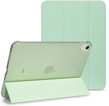 Apple iPad 11 (25) / 10.9 (22) Hoes Transparante Tri-Fold Book Case Groen