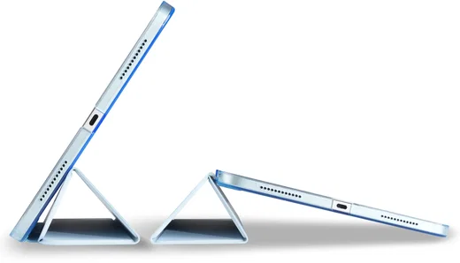 Apple iPad 11 (25) / 10.9 (22) Hoes Transparante Tri-Fold Book Case Lichtblauw afbeelding 10
