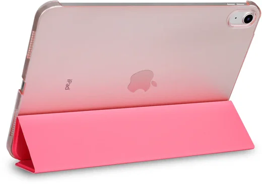 Apple iPad 11 (25) / 10.9 (22) Hoes Transparante Tri-Fold Book Case Roze afbeelding 9