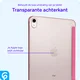 Apple iPad 11 (25) / 10.9 (22) Hoes Transparante Tri-Fold Book Case Roze afbeelding 2