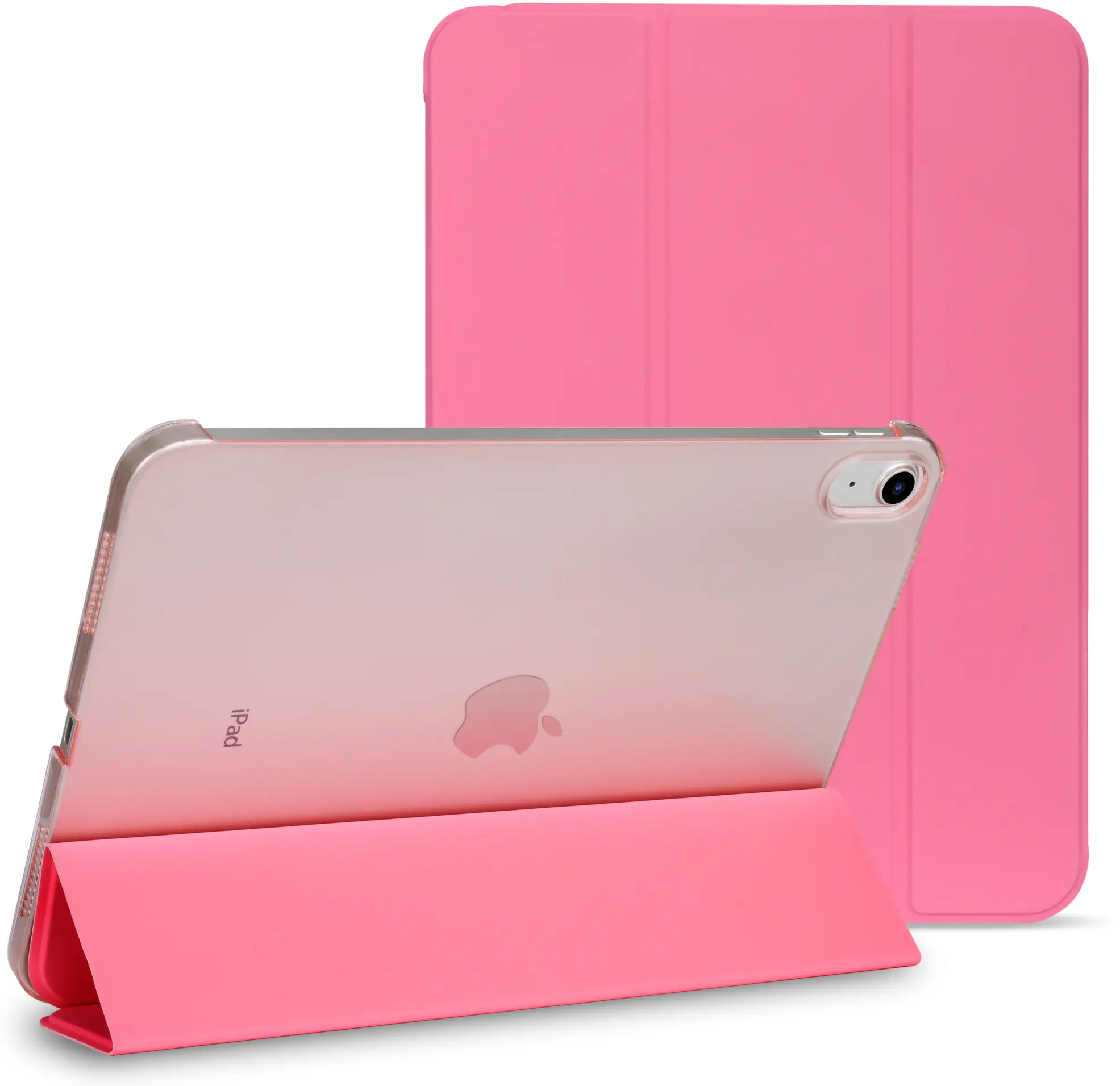 Apple iPad 11 (25) / 10.9 (22) Hoes Transparante Tri-Fold Book Case Roze afbeelding 1