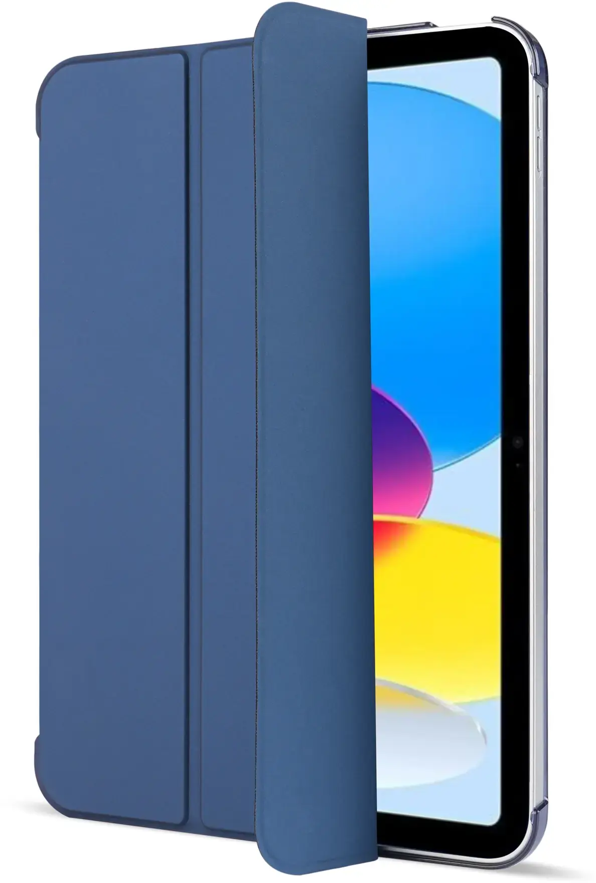 Apple iPad Air 10.9 (2022/2020) Hoes Transparante Tri-Fold Book Case Blauw afbeelding 10