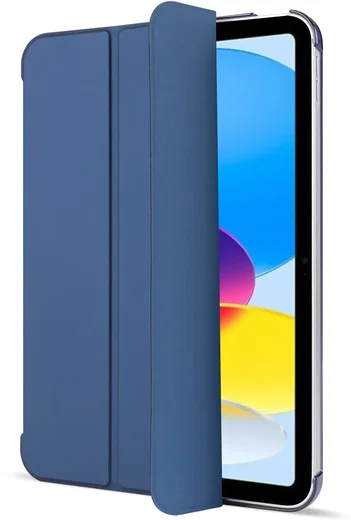 Apple iPad Air 10.9 (2022/2020) Hoes Transparante Tri-Fold Book Case Blauw afbeelding 10