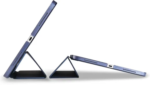 Apple iPad Air 10.9 (2022/2020) Hoes Transparante Tri-Fold Book Case Blauw afbeelding 13