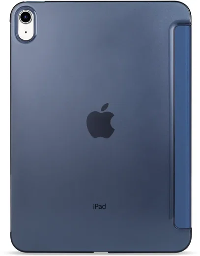Apple iPad Air 10.9 (2022/2020) Hoes Transparante Tri-Fold Book Case Blauw afbeelding 9