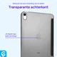 Apple iPad Air 10.9 (2022/2020) Hoes Transparante Tri-Fold Book Case Zwart afbeelding 2