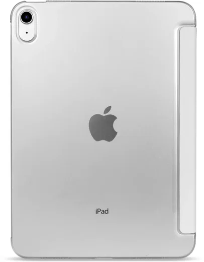 Apple iPad Air 10.9 (2022/2020) Hoes Transparante Tri-Fold Book Case Beige afbeelding 9