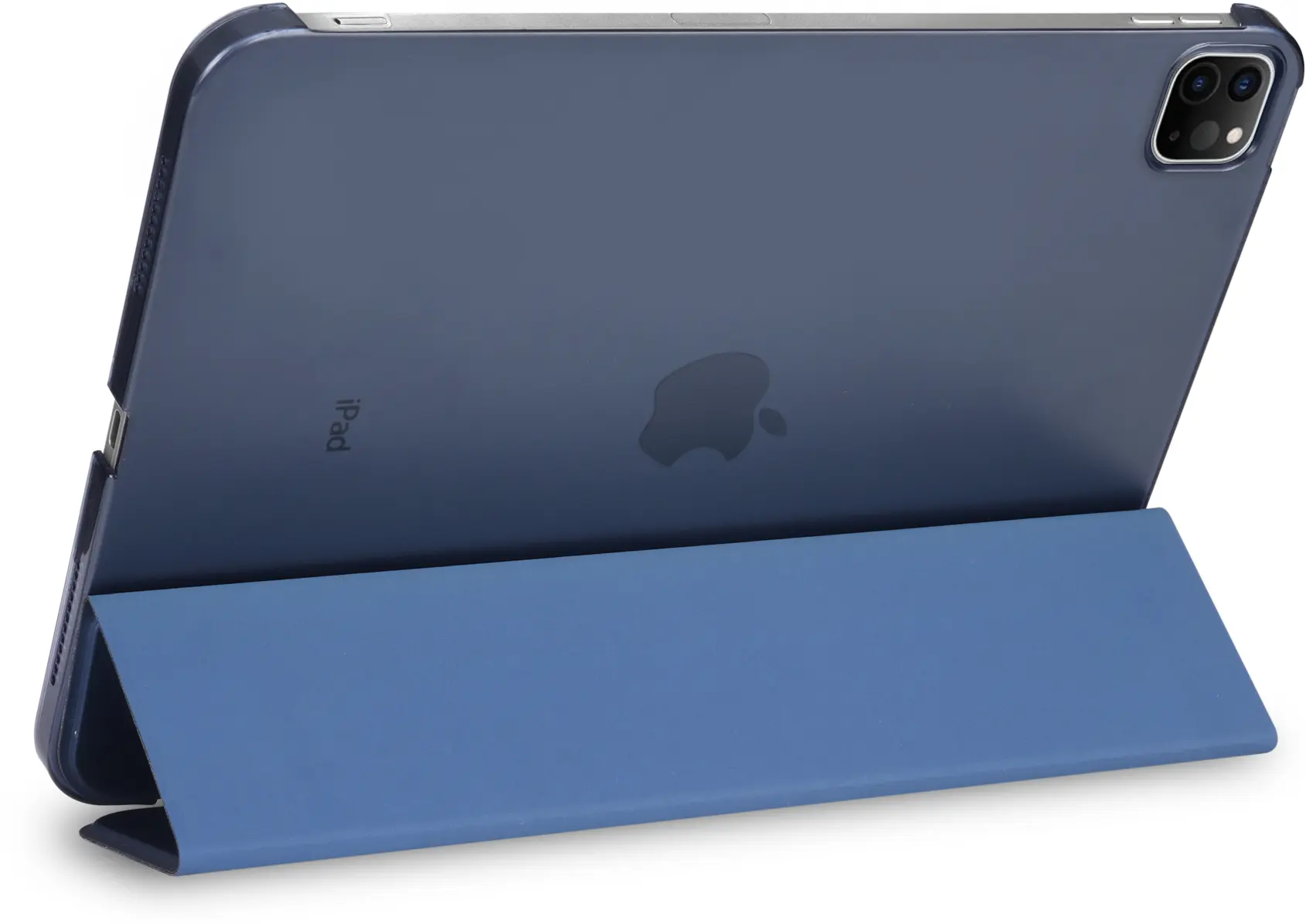 Apple iPad Air 13 (24/25/26) Hoes Transparante Tri-Fold Book Case Blauw afbeelding 12