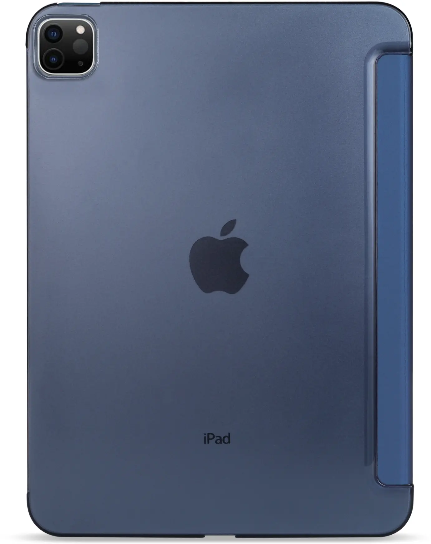 Apple iPad Air 13 (24/25/26) Hoes Transparante Tri-Fold Book Case Blauw afbeelding 9
