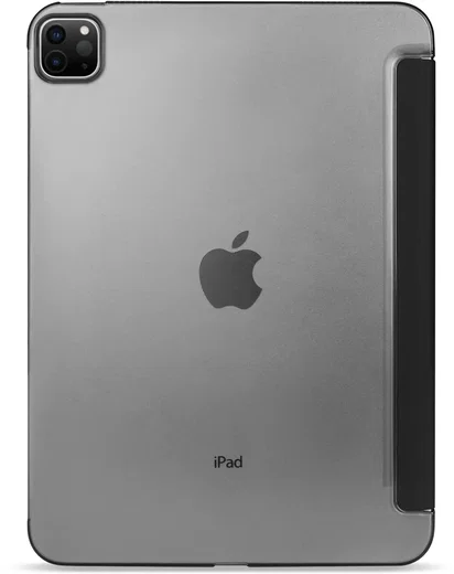 Apple iPad Air 13 (24/25/26) Hoes Transparante Tri-Fold Book Case Zwart afbeelding 9