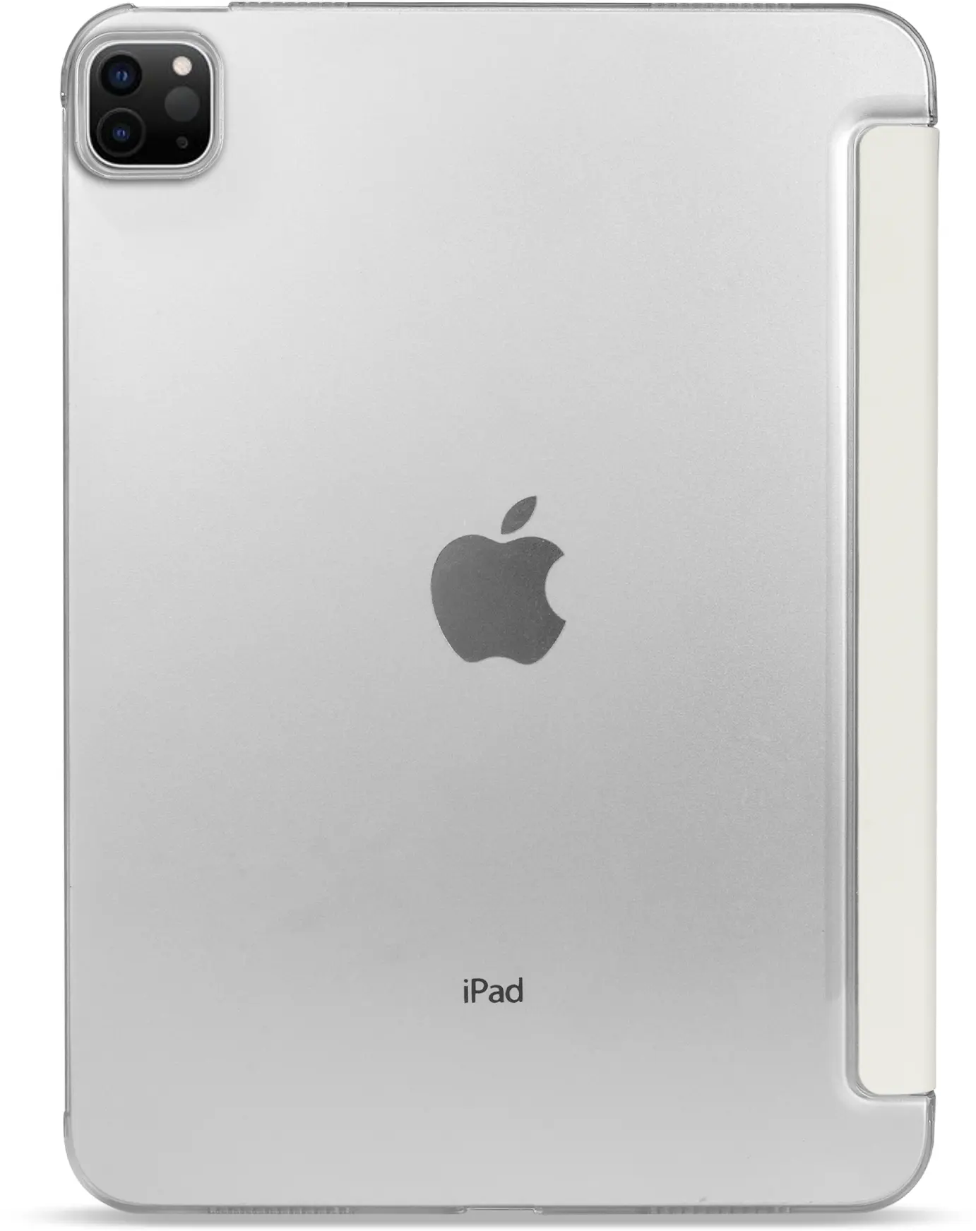Apple iPad Air 13 (24/25/26) Hoes Transparante Tri-Fold Book Case Beige afbeelding 9