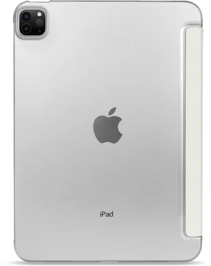 Apple iPad Air 13 (24/25/26) Hoes Transparante Tri-Fold Book Case Beige afbeelding 9