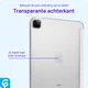 Apple iPad Air 13 (24/25/26) Hoes Transparante Tri-Fold Book Case Beige afbeelding 2