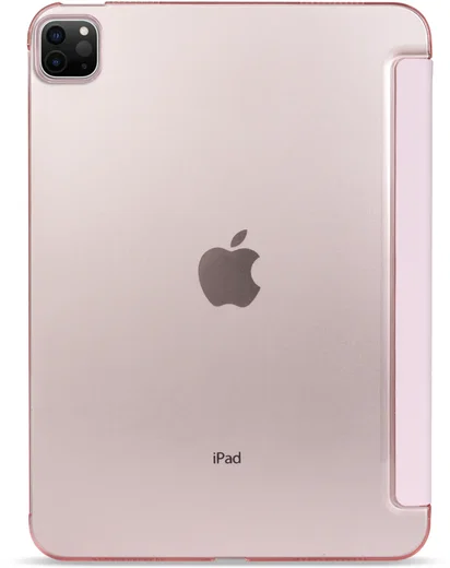Apple iPad Air 13 (24/25/26) Hoes Transparante Tri-Fold Book Case Roze afbeelding 9