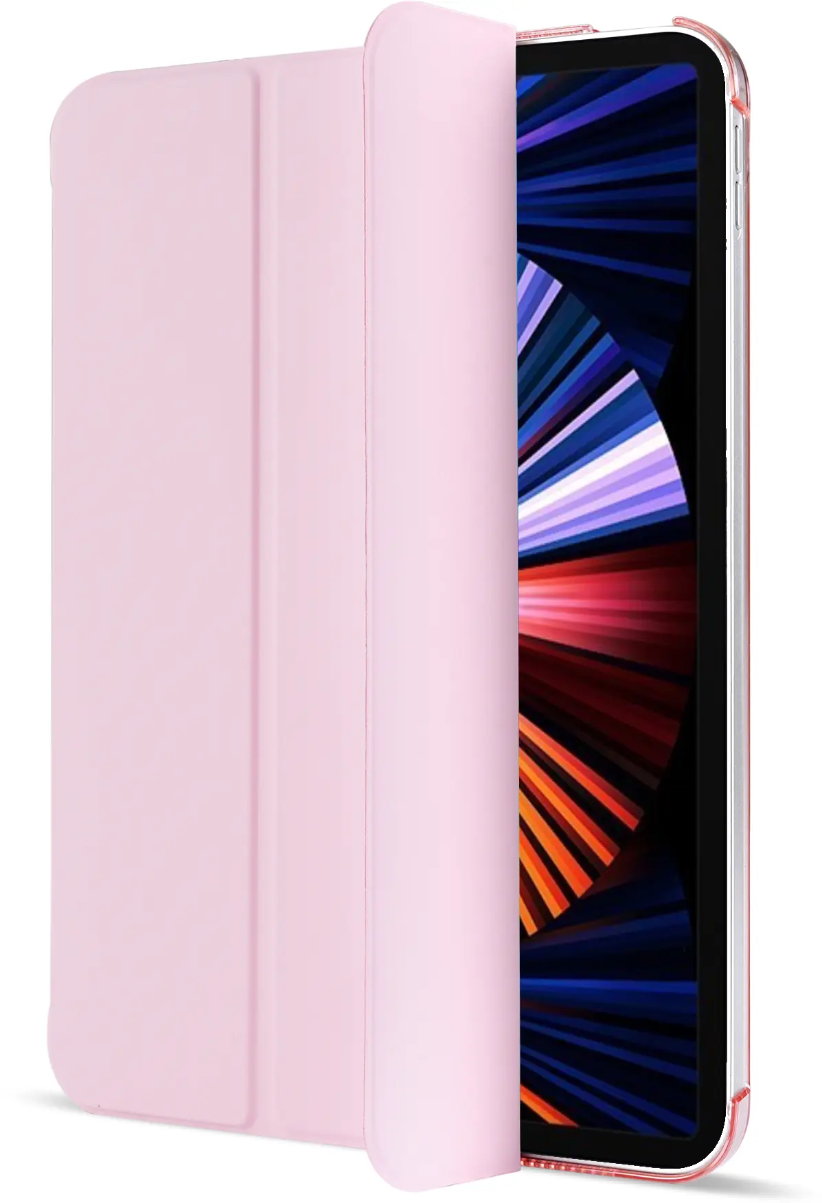 Apple iPad Air 13 (24/25/26) Hoes Transparante Tri-Fold Book Case Roze afbeelding 10