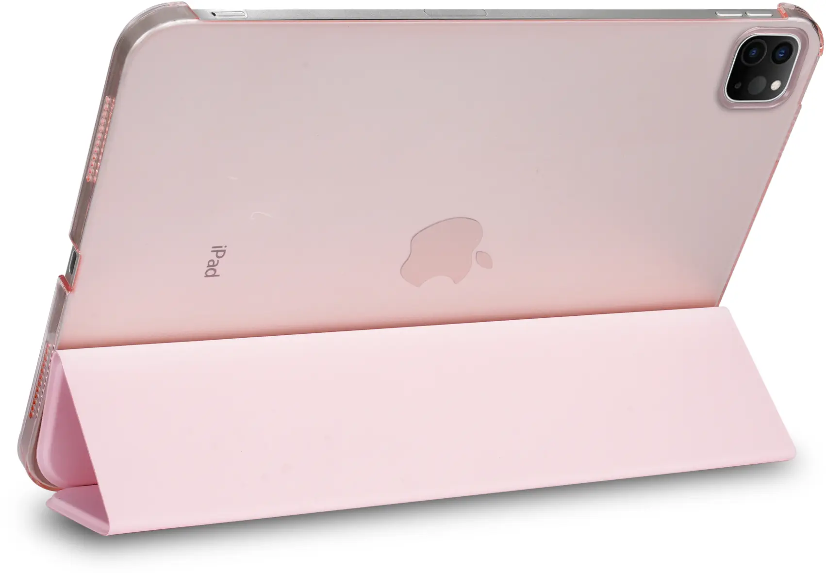 Apple iPad Air 13 (24/25/26) Hoes Transparante Tri-Fold Book Case Roze afbeelding 12