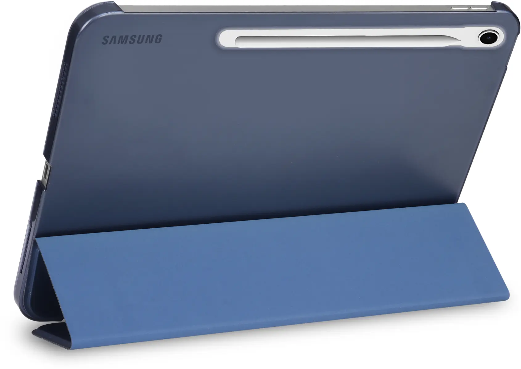Samsung Tab S10 Lite / S10 FE / S9 FE Hoes Transparante Tri-Fold Book Case Blauw afbeelding 12