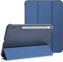 Samsung Tab S10 Lite / S10 FE / S9 FE Hoes Transparante Tri-Fold Book Case Blauw