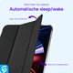 Samsung Tab S10 Lite / S10 FE / S9 FE Hoes Transparante Tri-Fold Book Case Zwart afbeelding 7