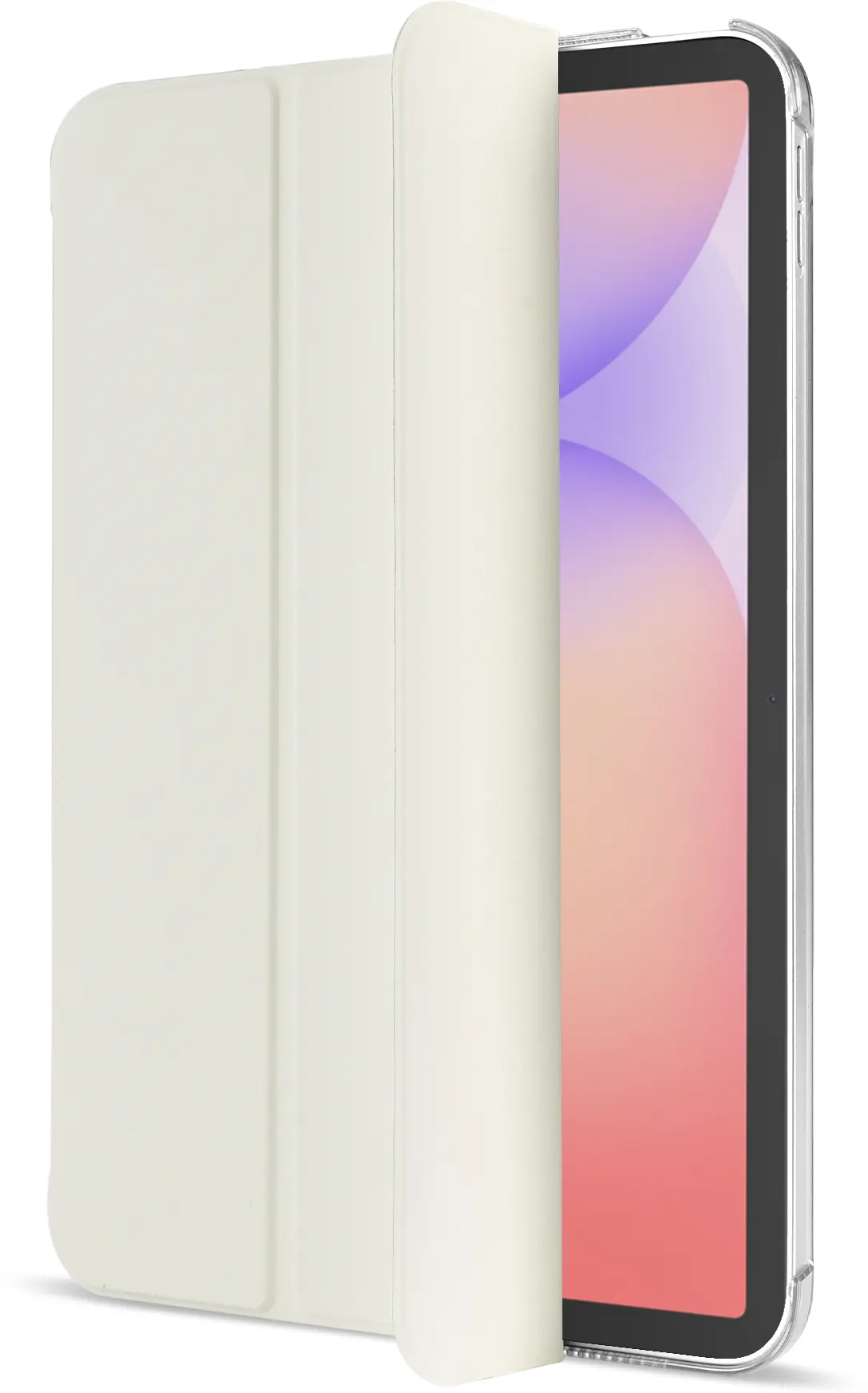 Samsung Tab S10 Lite / S10 FE / S9 FE Hoes Transparante Tri-Fold Book Case Beige afbeelding 10