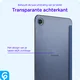 Samsung Tab A11 / A9 Hoes Transparante Tri-Fold Book Case Blauw afbeelding 2
