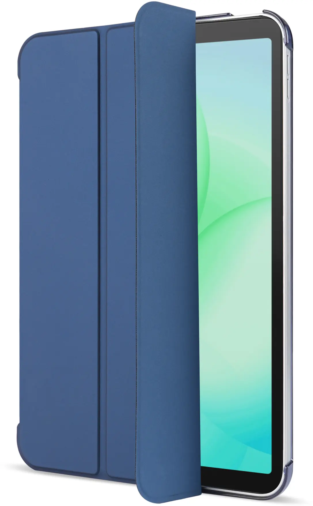Samsung Tab A11 / A9 Hoes Transparante Tri-Fold Book Case Blauw afbeelding 10