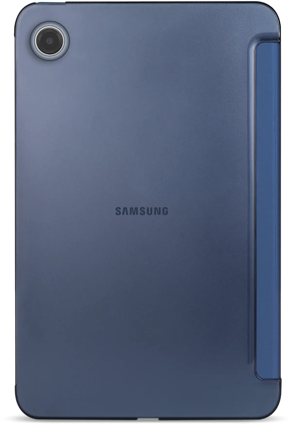 Samsung Tab A11 / A9 Hoes Transparante Tri-Fold Book Case Blauw afbeelding 9