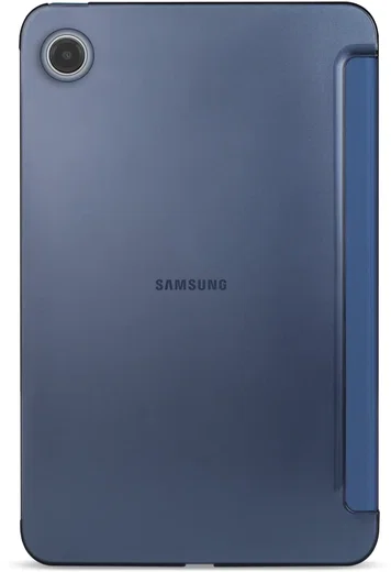 Samsung Tab A11 / A9 Hoes Transparante Tri-Fold Book Case Blauw afbeelding 9