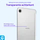 Samsung Tab A11 / A9 Hoes Transparante Tri-Fold Book Case Beige afbeelding 2