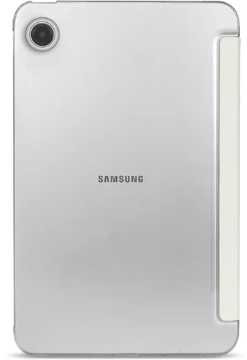 Samsung Tab A11 / A9 Hoes Transparante Tri-Fold Book Case Beige afbeelding 9