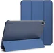 Samsung Tab A11 Plus / A9 Plus Hoes Transparante Tri-Fold Book Case Blauw