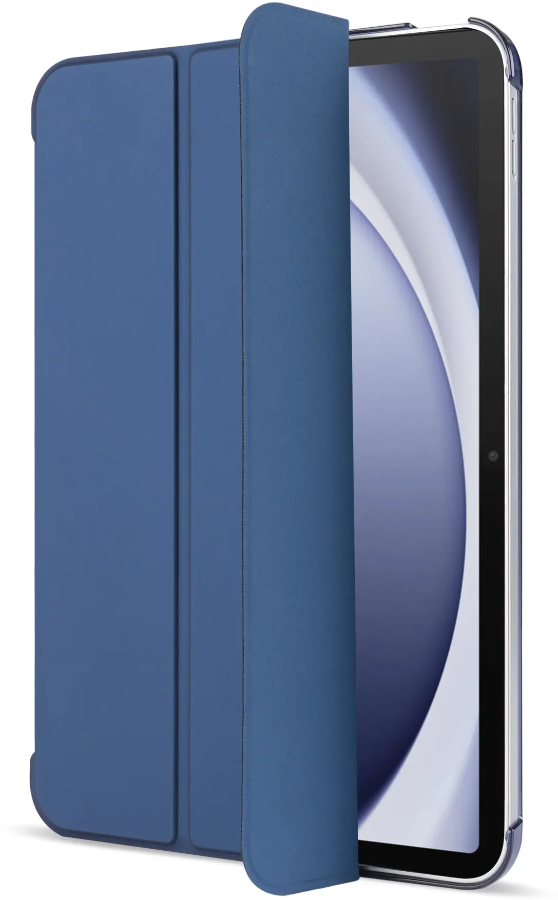 Samsung Tab A11 Plus / A9 Plus Hoes Transparante Tri-Fold Book Case Blauw afbeelding 10