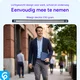 Samsung Tab A11 Plus / A9 Plus Hoes Transparante Tri-Fold Book Case Blauw afbeelding 5