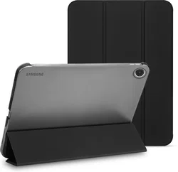 Samsung Tab A11 Plus / A9 Plus Hoes Transparante Tri-Fold Book Case Zwart afbeelding