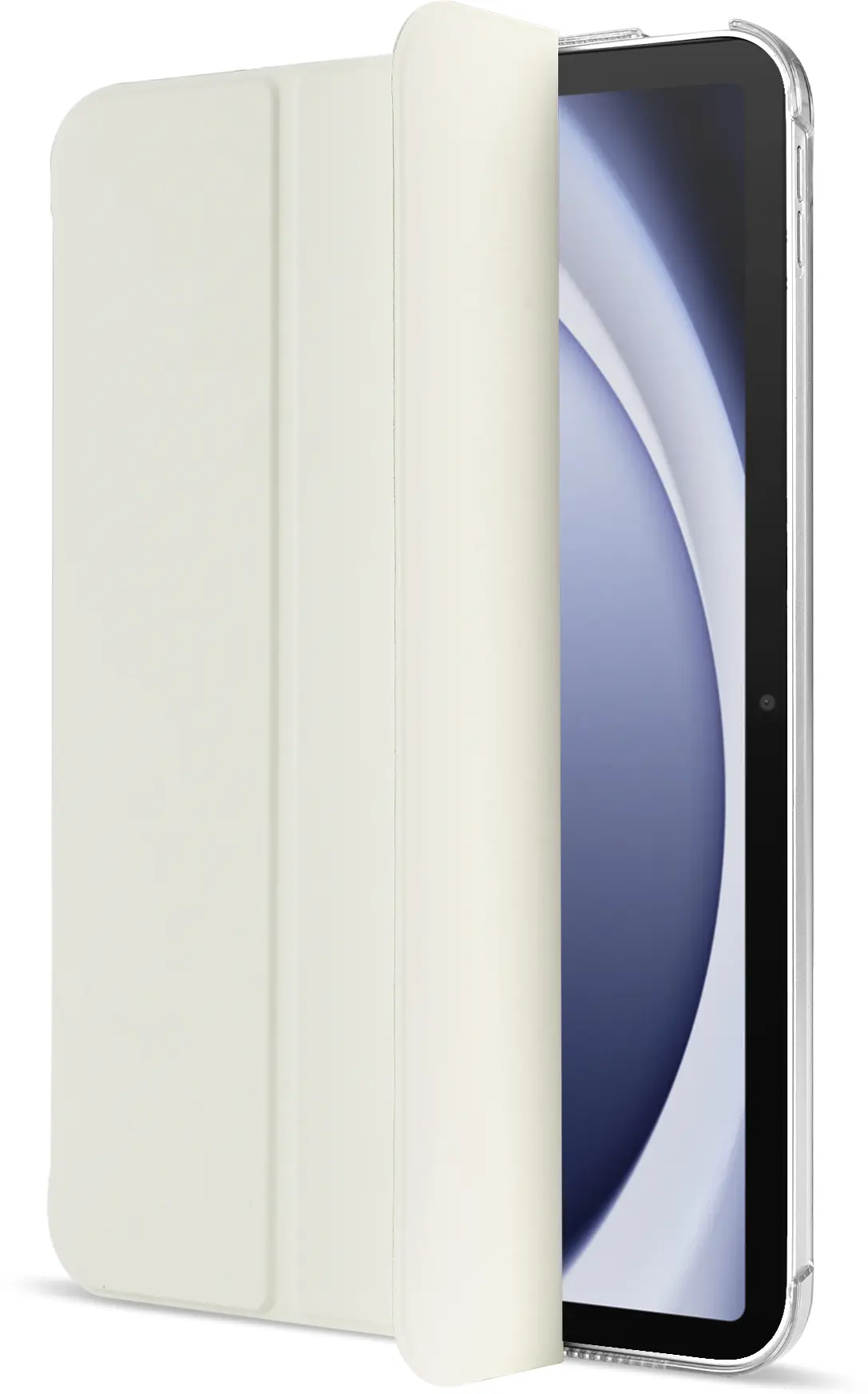Samsung Tab A11 Plus / A9 Plus Hoes Transparante Tri-Fold Book Case Beige afbeelding 10